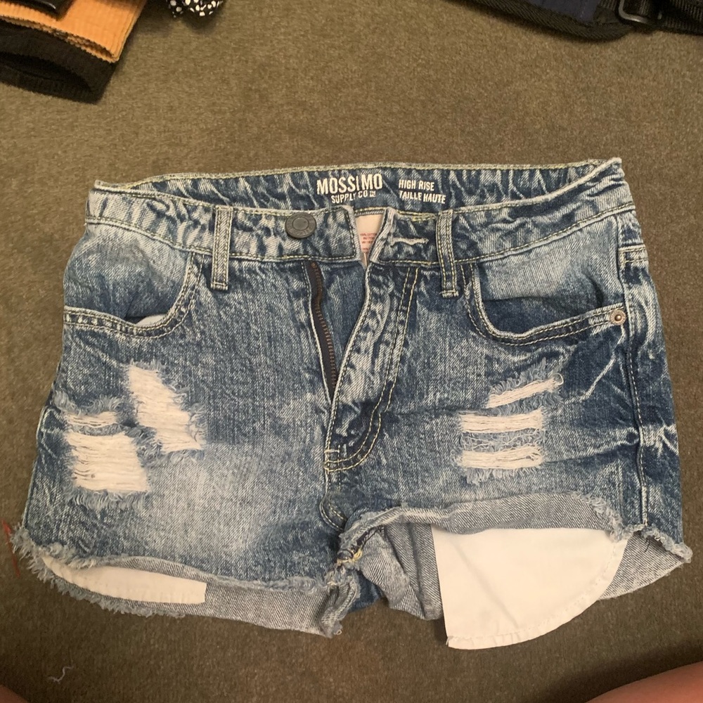 Acid Wash Jean Shorts